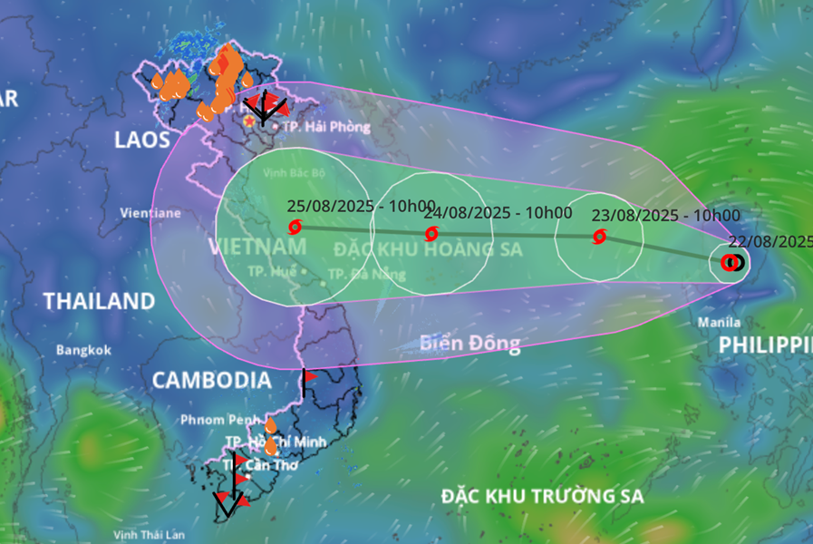Công điện của Ủy ban nhân dân tỉnh về việc chủ động ứng phó với cơn bão số 5 (Kajiki)