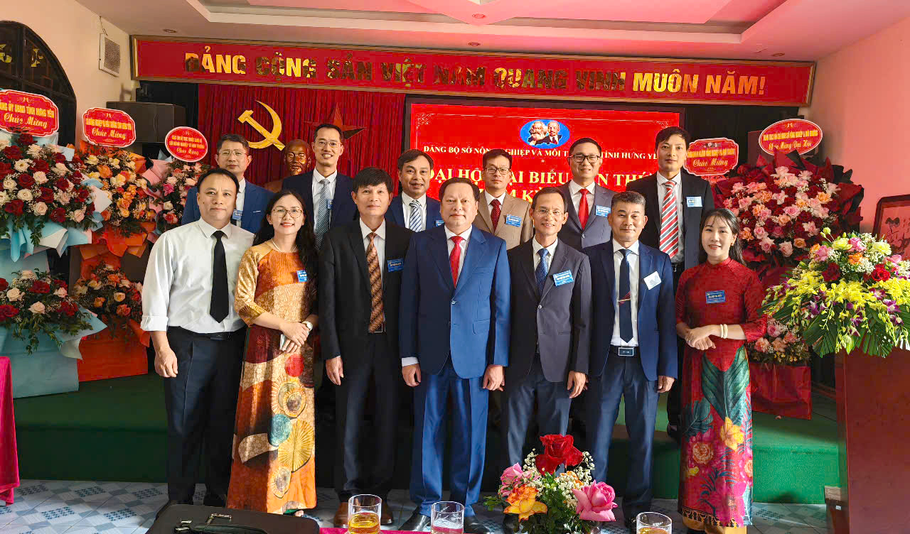 Đại hội Đại biểu Đảng bộ Sở Nông nghiệp và Môi trường tỉnh Hưng Yên lần thứ I, nhiệm kỳ 2025-2030