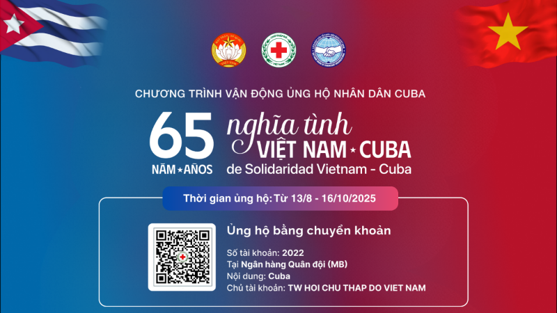 Kế hoạch vận động ủng hộ nhân dân Cuba nhân kỷ niệm 65 năm thiết lập quan hệ ngoại giao giữa Việt Nam - Cuba