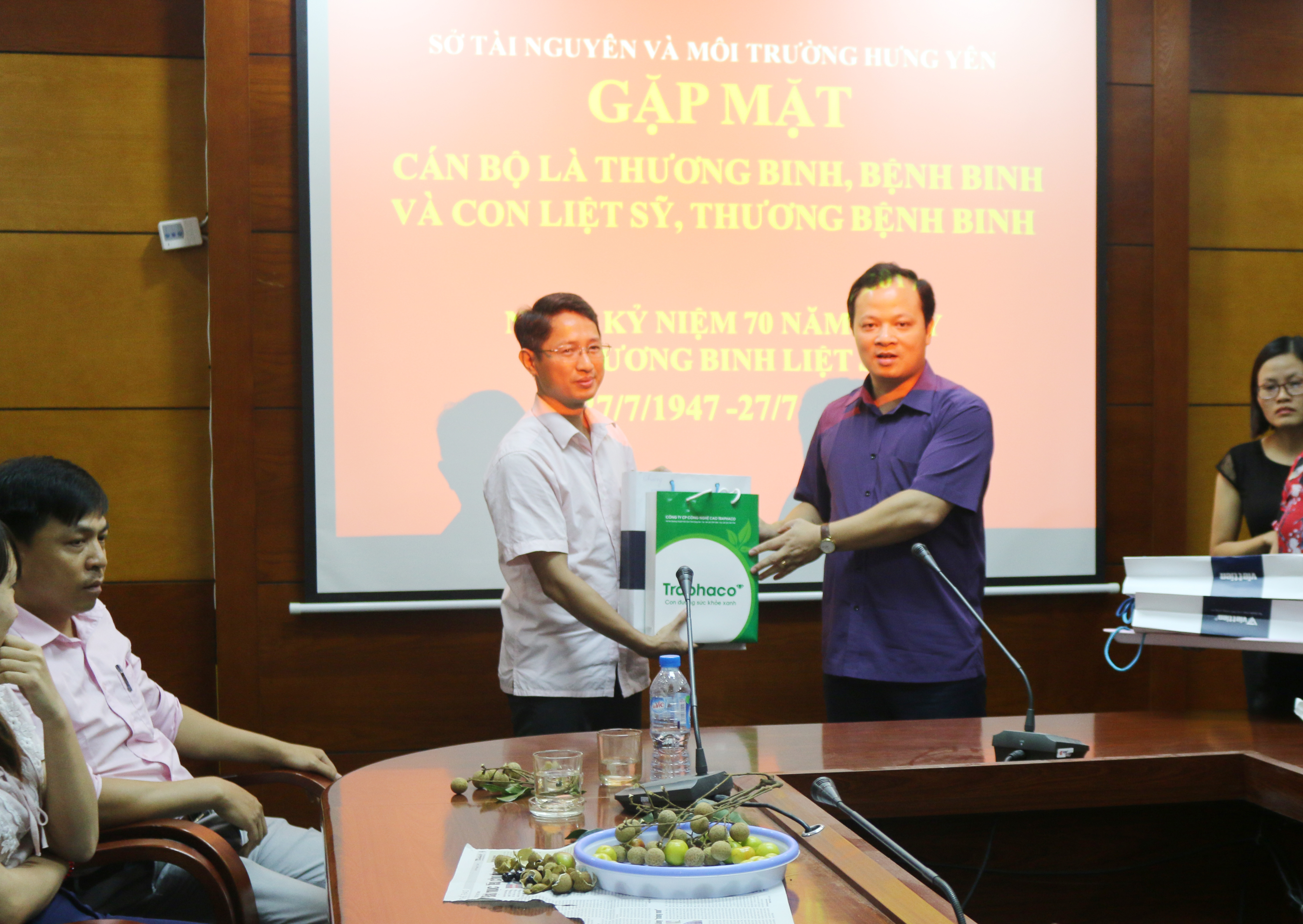 Sở TN&amp;MT gặp mặt cán bộ là thương binh, bệnh binh và con gia đình liệt sỹ, thương binh, bệnh binh