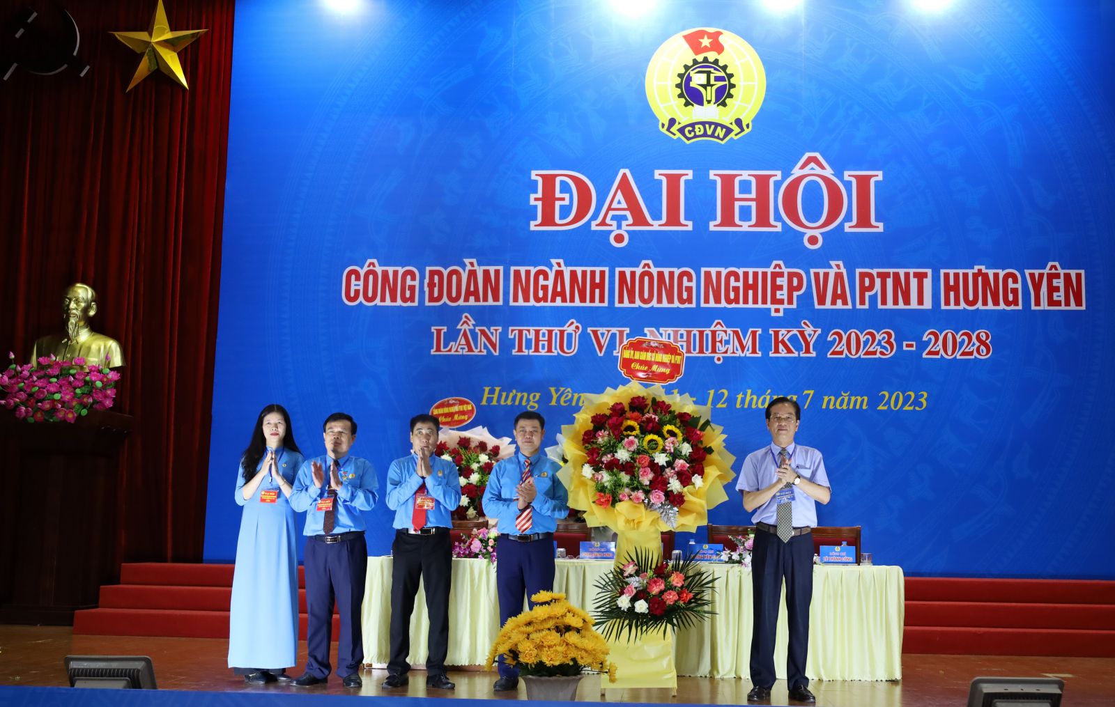 Đại hội Công đoàn ngành Nông nghiệp và Phát triển Nông thôn tỉnh Hưng Yên lần thứ VI, nhiệm kỳ 2023-2028